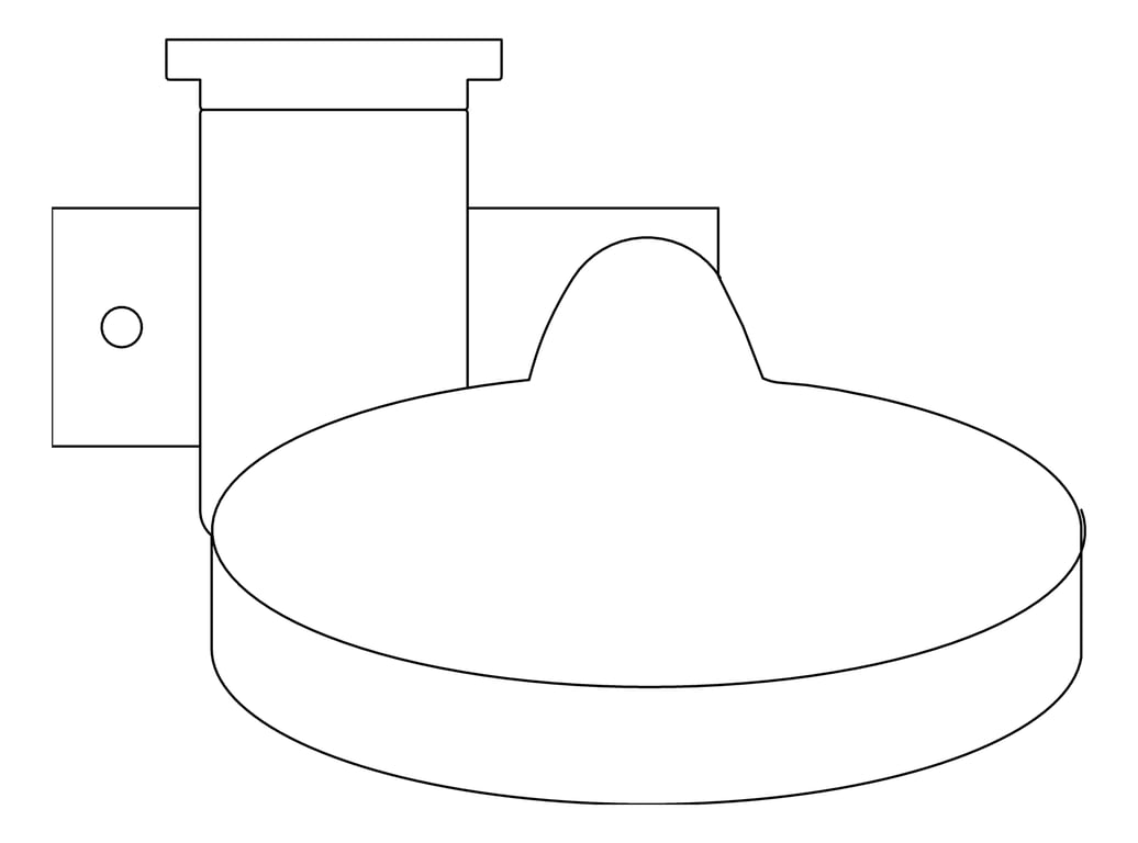 Plan Image of Shower Rail Nero MeccaCare Adjustable 25mm