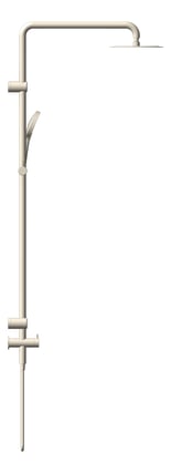 Left Image of Shower Rail Nero MeccaCare Adjustable TBar OverHead