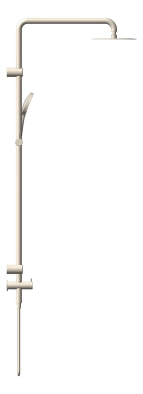 Left Image of Shower Rail Nero MeccaCare Adjustable TBar OverHead