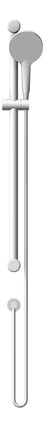 Front Image of Shower Rail Nero MeccaCare GrabRail Adjustable