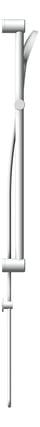 Left Image of Shower Rail Nero MeccaCare GrabRail Adjustable