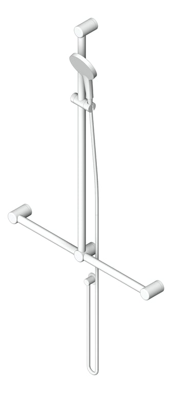 Navigate to Shower Rail Nero MeccaCare GrabRail Adjustable TBar