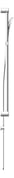 Left Image of Shower Rail Nero MeccaCare GrabRail Adjustable TBar