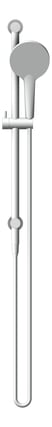 Front Image of Shower Rail Nero Mecca AirShowerII