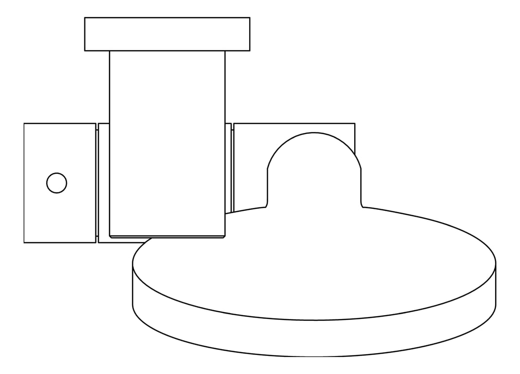 Plan Image of Shower Rail Nero Mecca AirShower