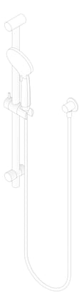 3D Documentation Image of Shower Rail Nero Project Round