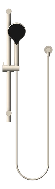 Front Image of Shower Rail Nero Project Round