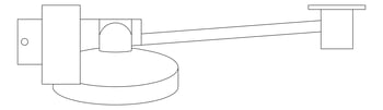 Plan Image of Shower Rail Nero Project Round