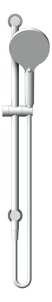 Front Image of Shower Rail Nero Serenity