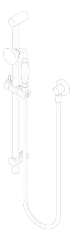 3D Documentation Image of Shower Rail Nero York