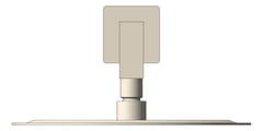 Front Image of Shower Rose Nero Round