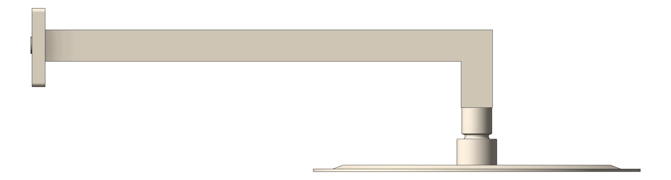 Left Image of Shower Rose Nero Round