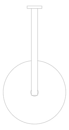 Plan Image of Shower Rose Nero Round