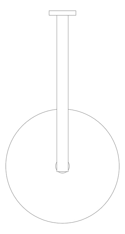 Plan Image of Shower Rose Nero Round