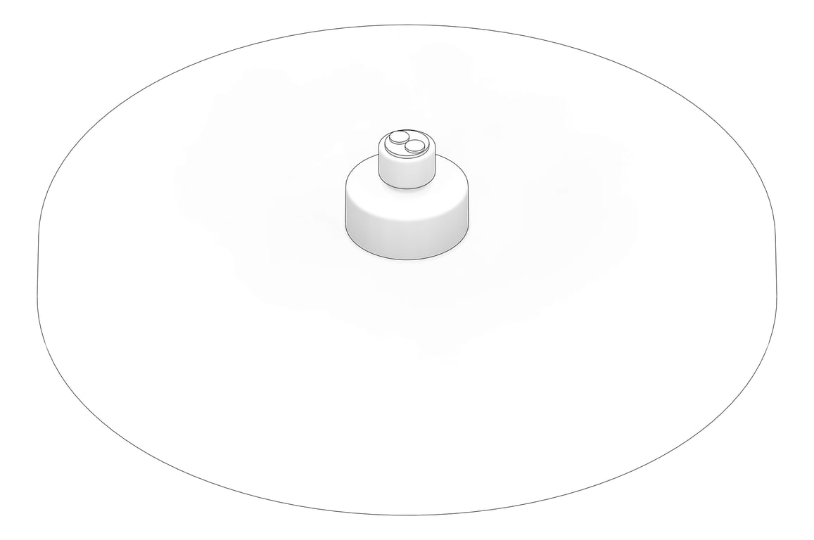 3D Documentation Image of Shower Rose Nero Serenity