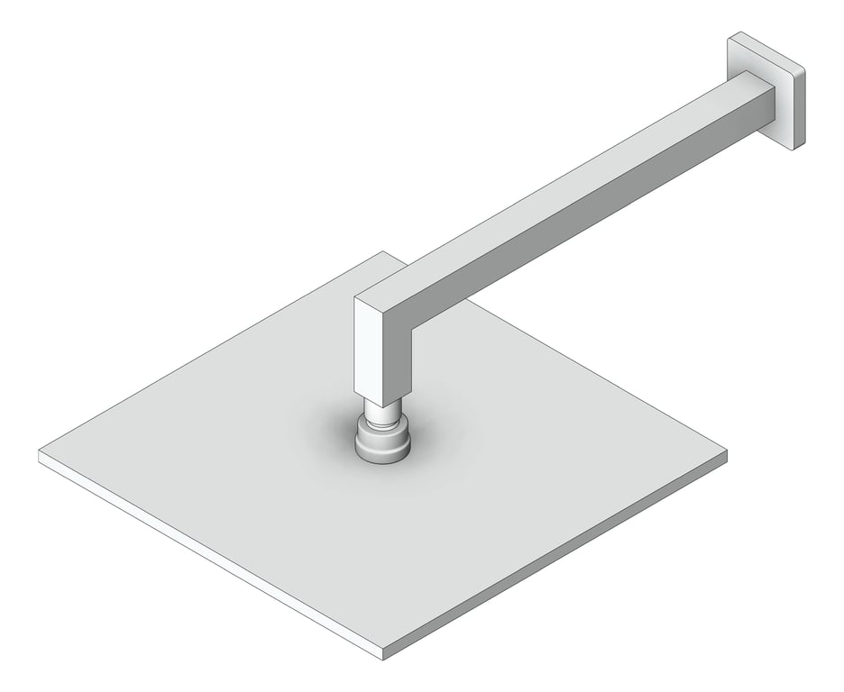 Image of Shower Rose Nero Square