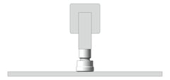 Front Image of Shower Rose Nero Square