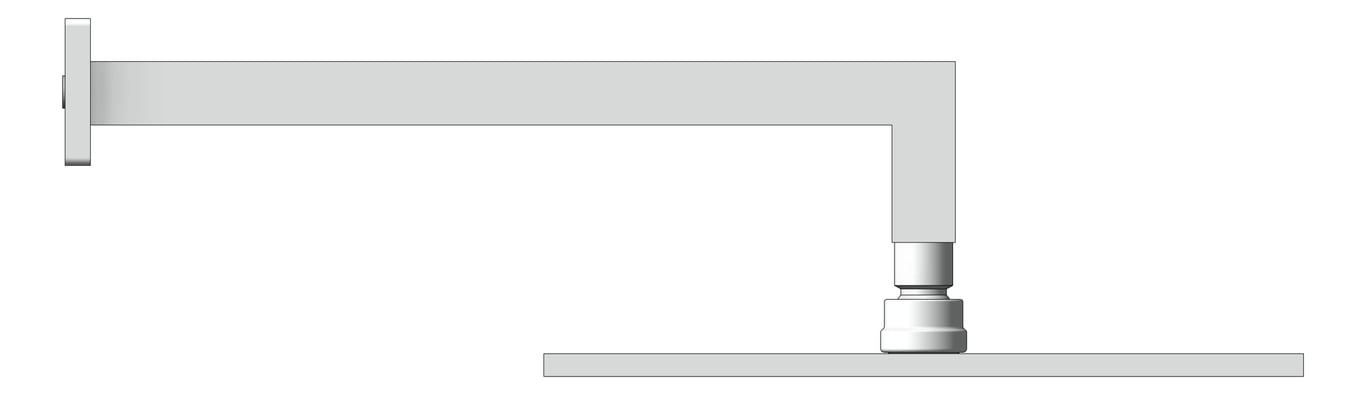 Left Image of Shower Rose Nero Square