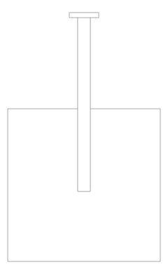 Plan Image of Shower Rose Nero Square