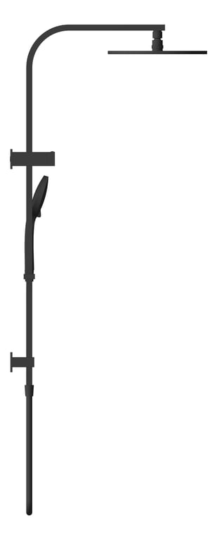 Left Image of Shower Twin Nero Bianca