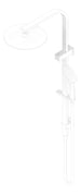3D Documentation Image of Shower Twin Nero Bianca Slim
