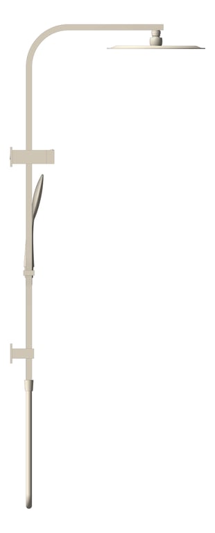 Left Image of Shower Twin Nero Bianca Slim