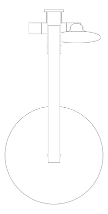 Plan Image of Shower Twin Nero Bianca Slim