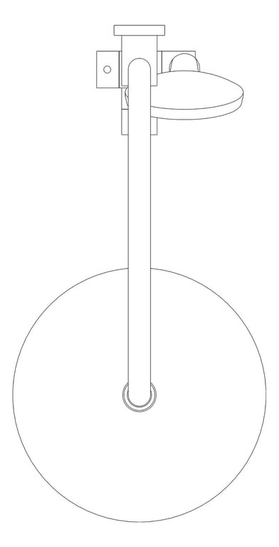 Plan Image of Shower Twin Nero Elgin