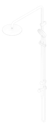 3D Documentation Image of Shower Twin Nero MeccaCare GrabRail
