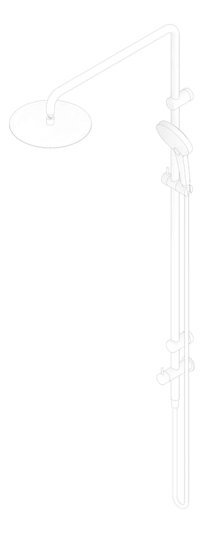 3D Documentation Image of Shower Twin Nero MeccaCare GrabRail