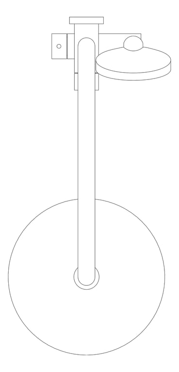 Plan Image of Shower Twin Nero Mecca AirShower