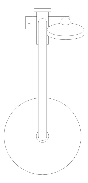 Plan Image of Shower Twin Nero Opal AirShower
