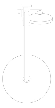 Plan Image of Shower Twin Nero Opal