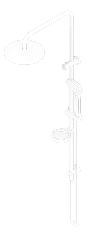 3D Documentation Image of Shower Twin Nero Project Builder Set