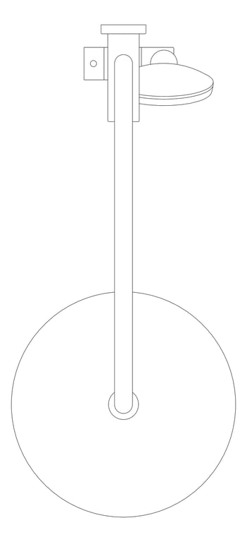 Plan Image of Shower Twin Nero Project Round