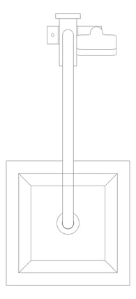 Plan Image of Shower Twin Nero Project Square