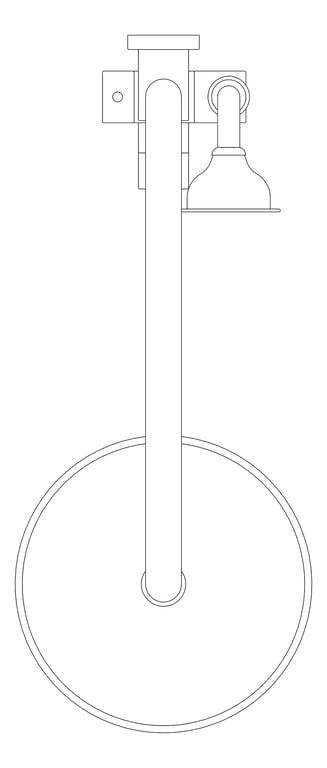 Plan Image of Shower Twin Nero York