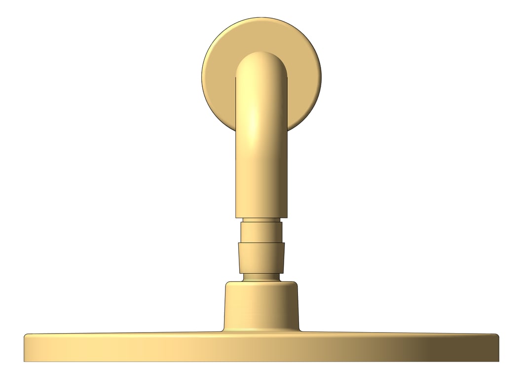 Front Image of Shower Wall Nero AirShower RoundArm 230mmHead