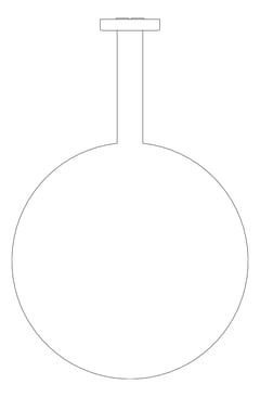Plan Image of Shower Wall Nero AirShower RoundArm 230mmHead