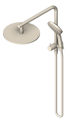 3D Shaded Image of Shower Wall Nero Mecca