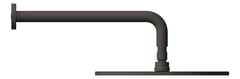Left Image of Shower Wall Nero RoundArm RoundRose