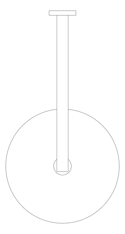 Plan Image of Shower Wall Nero Round
