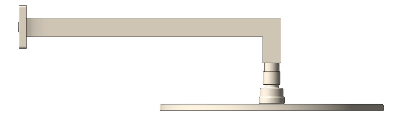 Left Image of Shower Wall Nero SquareArm