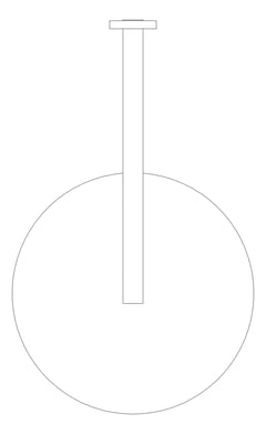 Plan Image of Shower Wall Nero SquareArm
