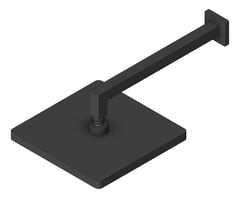 3D Shaded Image of Shower Wall Nero Square