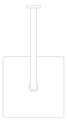 Plan Image of Shower Wall Nero Square