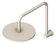 3D Shaded Image of Shower Wall Nero SwivelArm 250mmHead