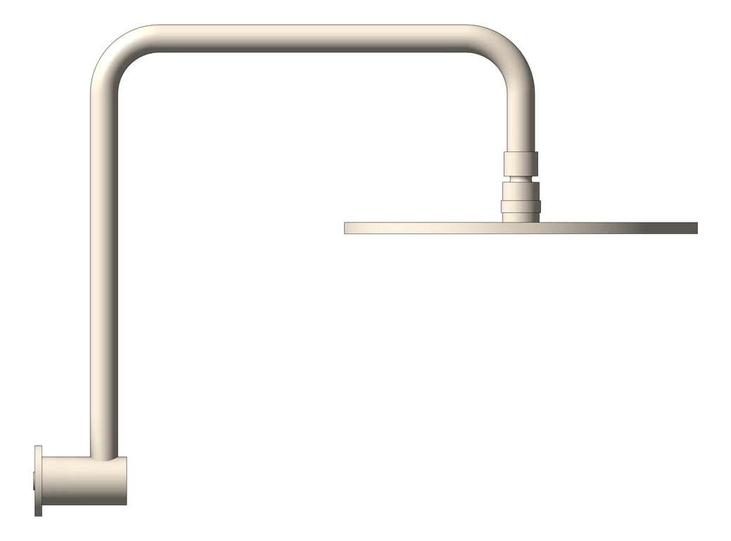 Left Image of Shower Wall Nero SwivelArm 250mmHead
