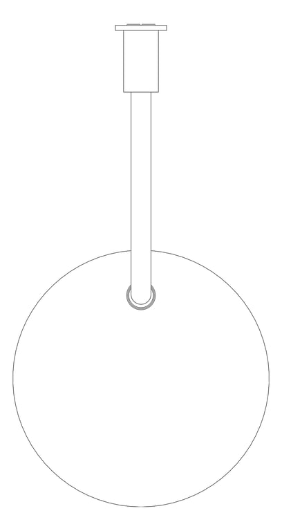 Plan Image of Shower Wall Nero SwivelArm 250mmHead