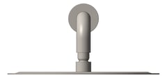 Front Image of Shower Wall Nero Zen RoundArm 300mmHead